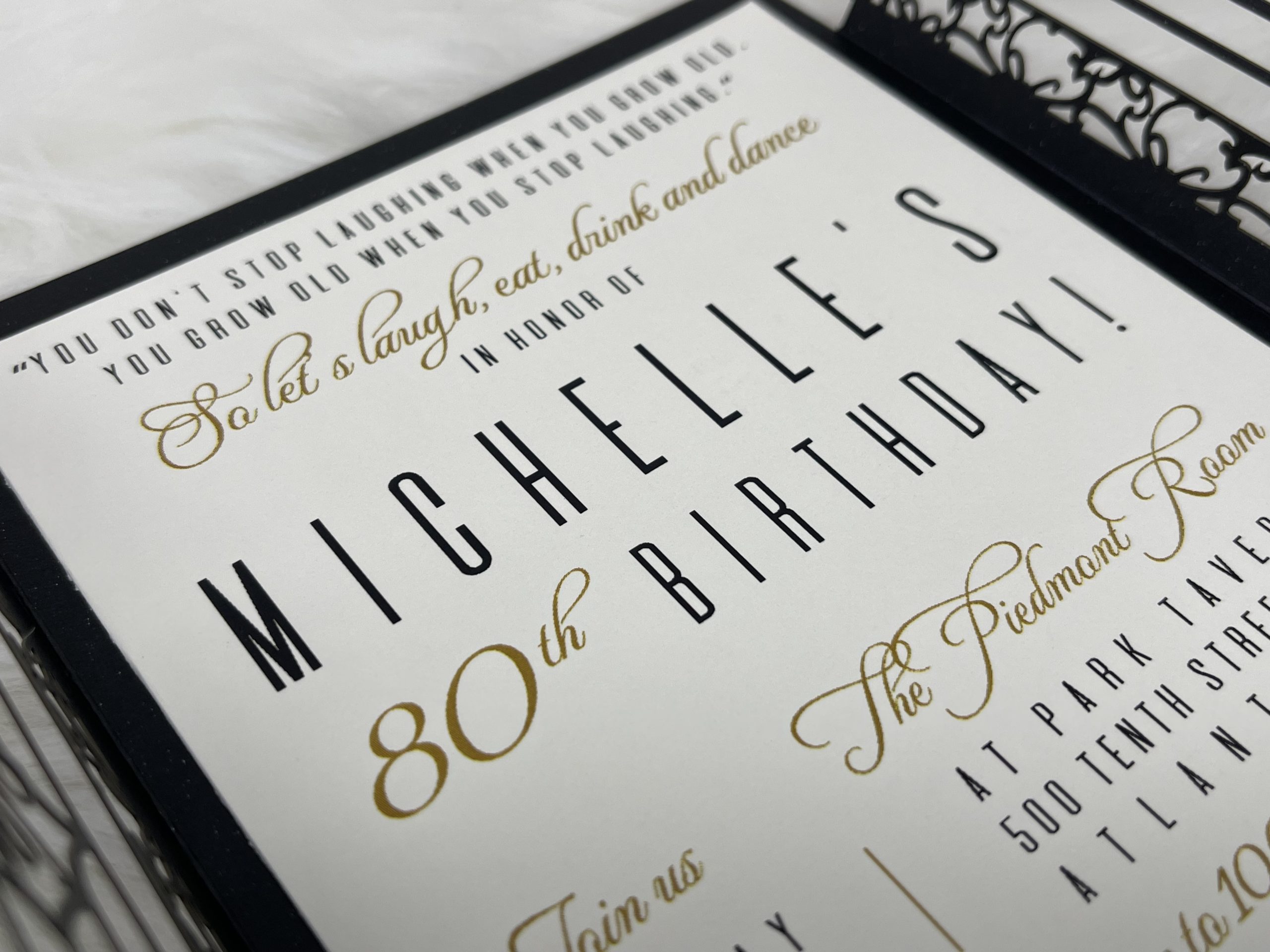 Gates Lasercut Invitation - Image 9