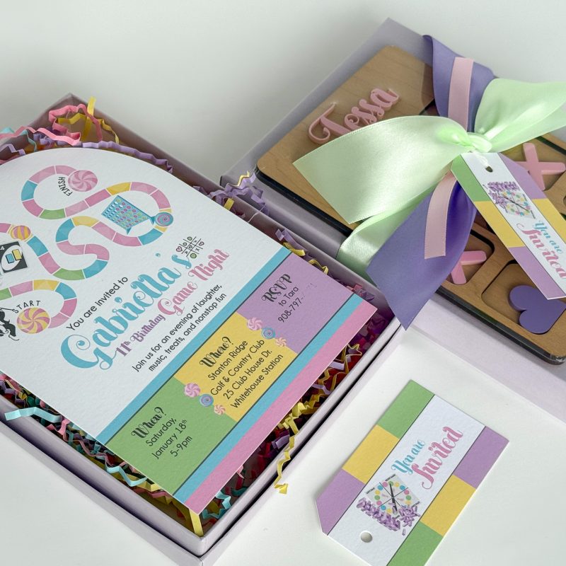 Girly Game Night Invitations