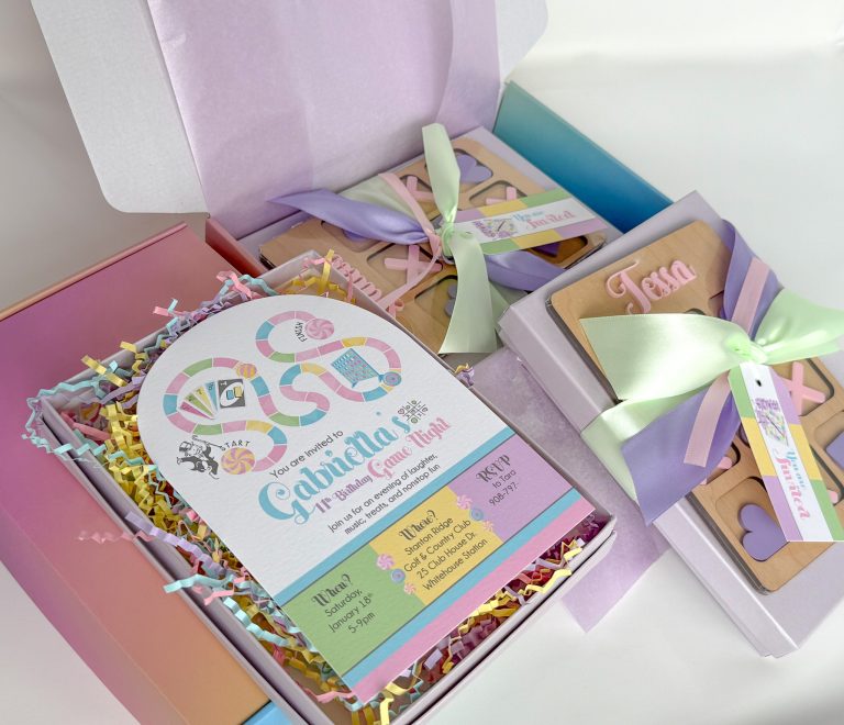 Girly Game Night Invitations